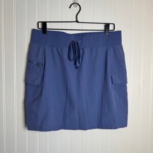 Gerry Breezy Cargo Drawstring Skort Women’s Blue Size Large